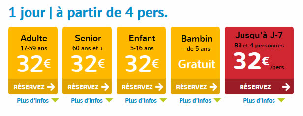 Tarif 1 jour - Futuroscope de Poitiers