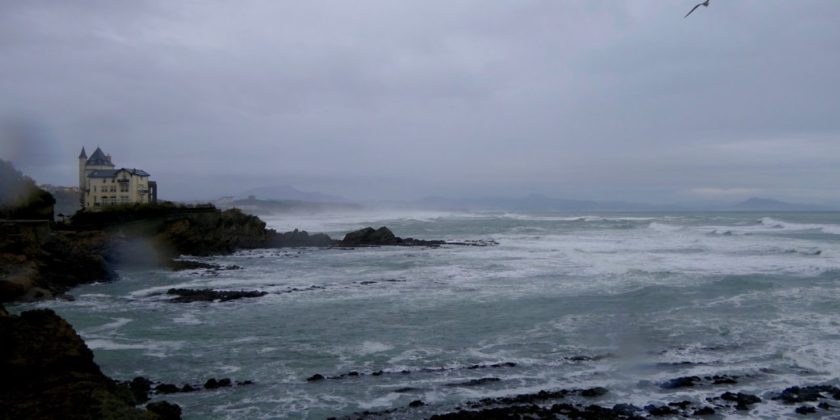 Biarritz sous la pluie