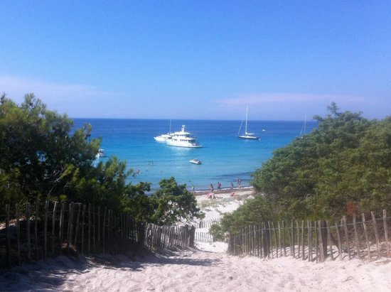 arrivee sur la plage