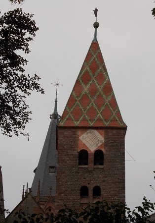church tower seen from