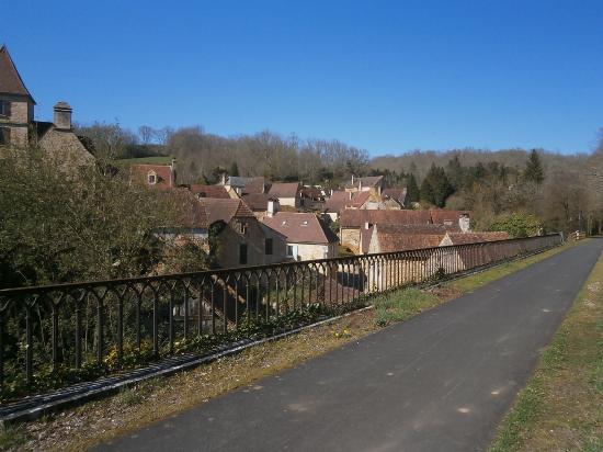 high above the roof tops