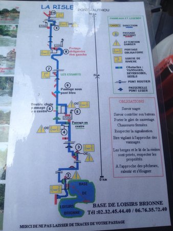 la carte de la descente