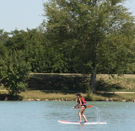 le joli cadre verdoyant