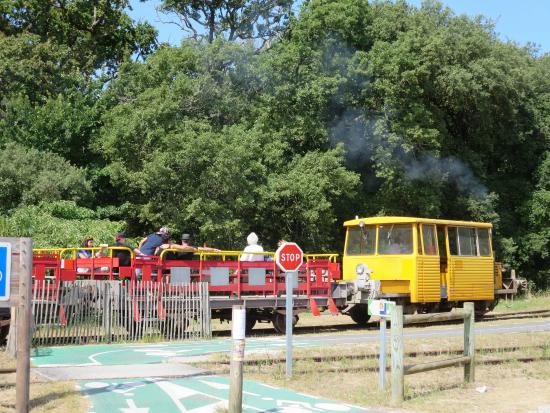 petit train reliant soulac