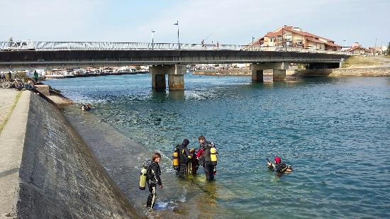 plongees dans le canal