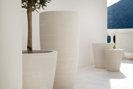 pots en terre blanche