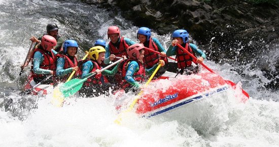 rafting sur la nive dans