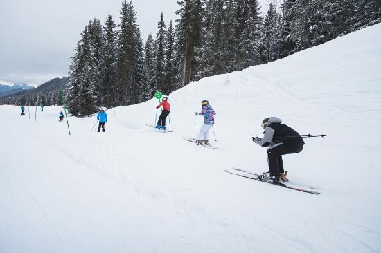 ski en famille piste