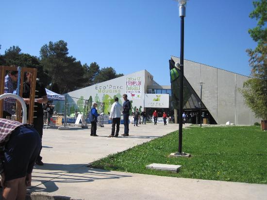 the entrance of the expo
