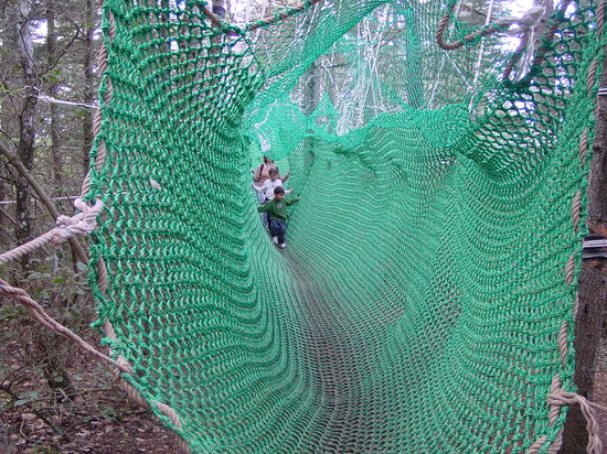 un filet pour serpenter