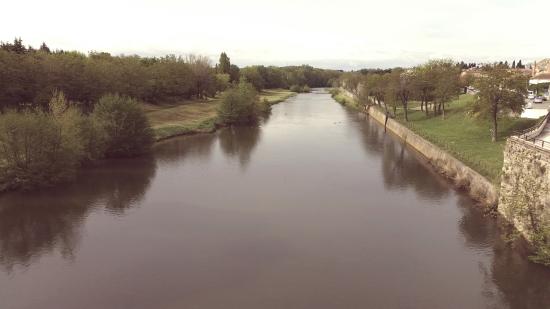 view of river aude from